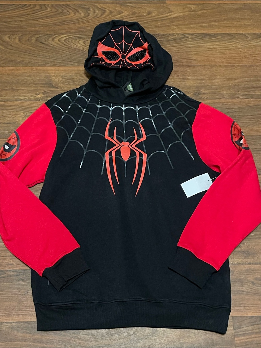 NWT Spider-Man Mesh Eye Hoodie Boys XL